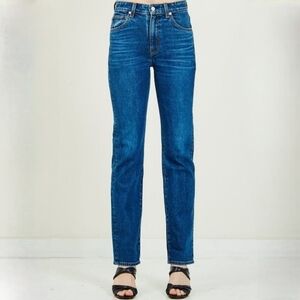 CQY Medium Wash Skinny Straight Jeans 24